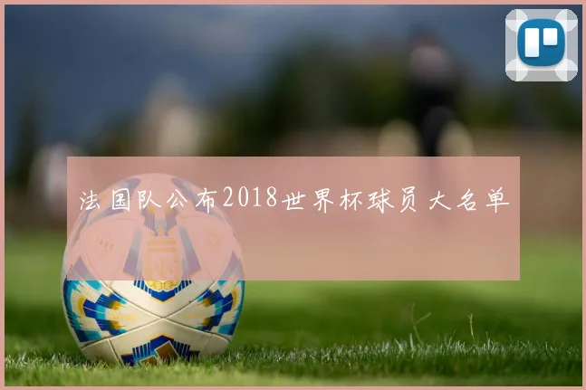 法国队公布2018世界杯球员大名单